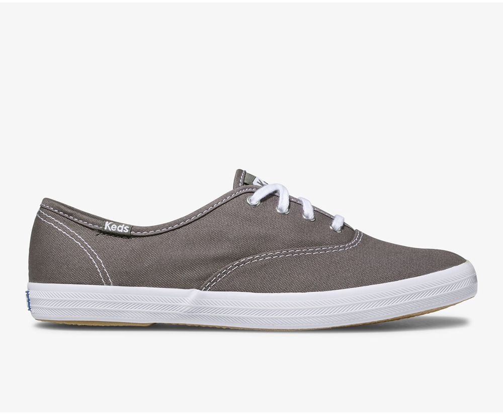 Keds Womens Sneakers Dark Grey - Champion Originals - 153HRWOKD